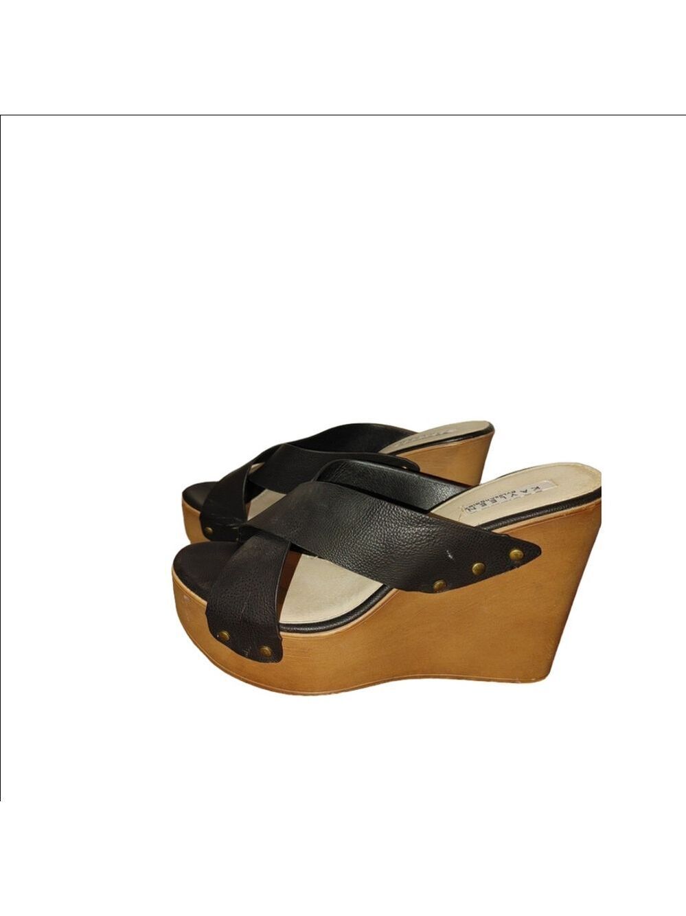 Kayleen by Los Angeles Criss Cross Wedge Size 8.5